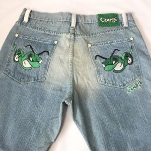 Coogi Jeans Bumblebee Embroidered Logo Mens Sz 38